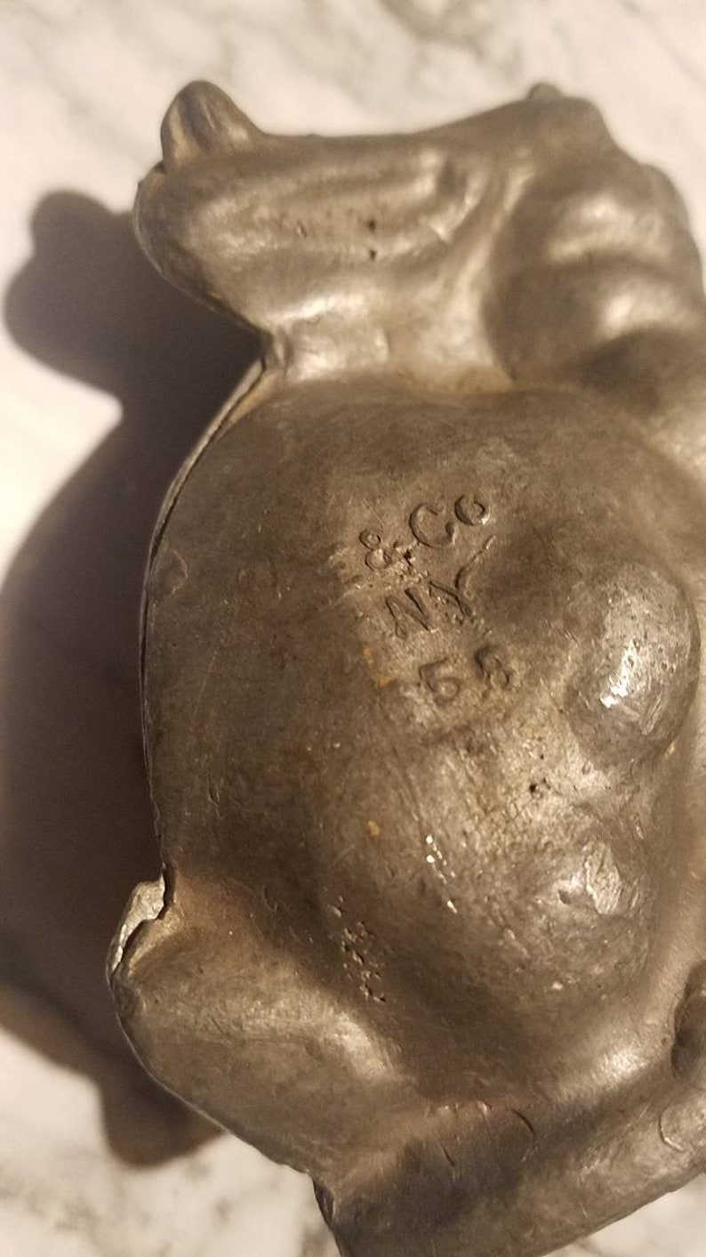 Antique mold ice cream rabbit bunny collectible Victorian antique E and Company mold 359