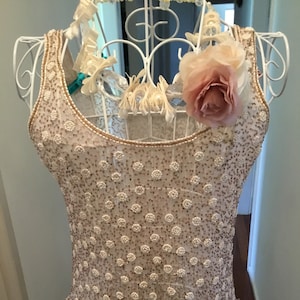 haut perlé vintage, haut Art déco, haut inspiré du clapet, vêtements vintage, vêtements pour femmes, haut rétro, livraison gratuite
