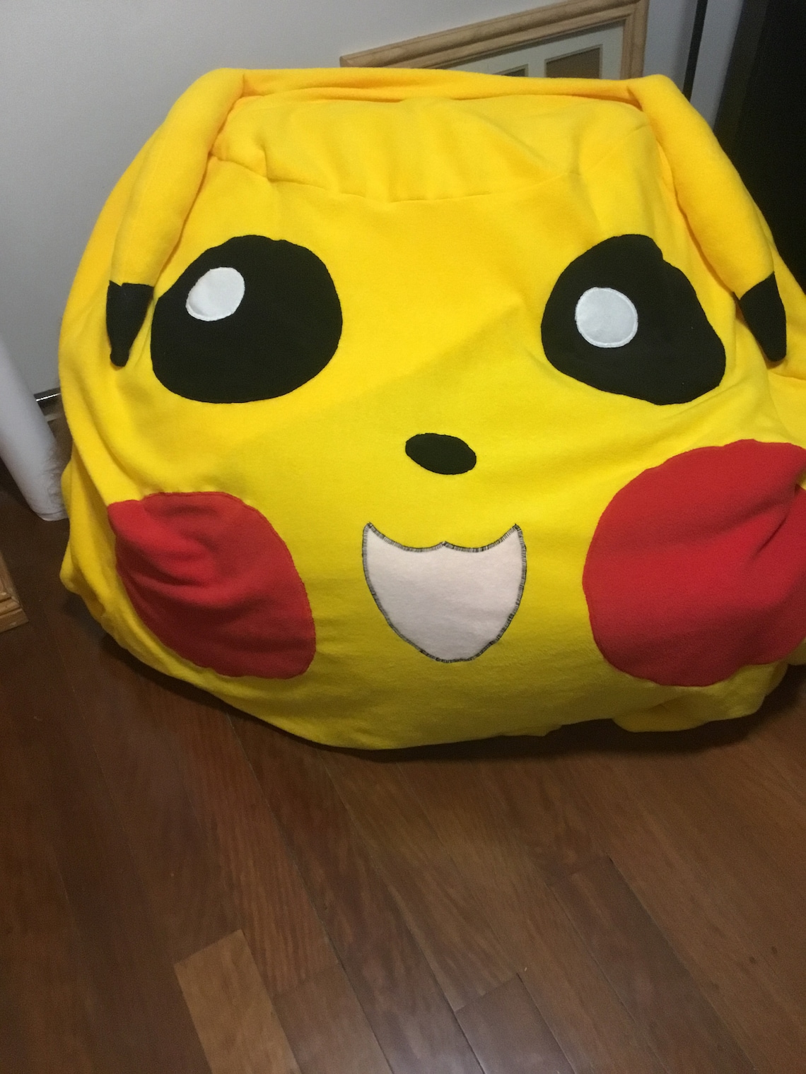 Extra Large Pikachu Pokémon bean bag microfibre beanbag cover Etsy
