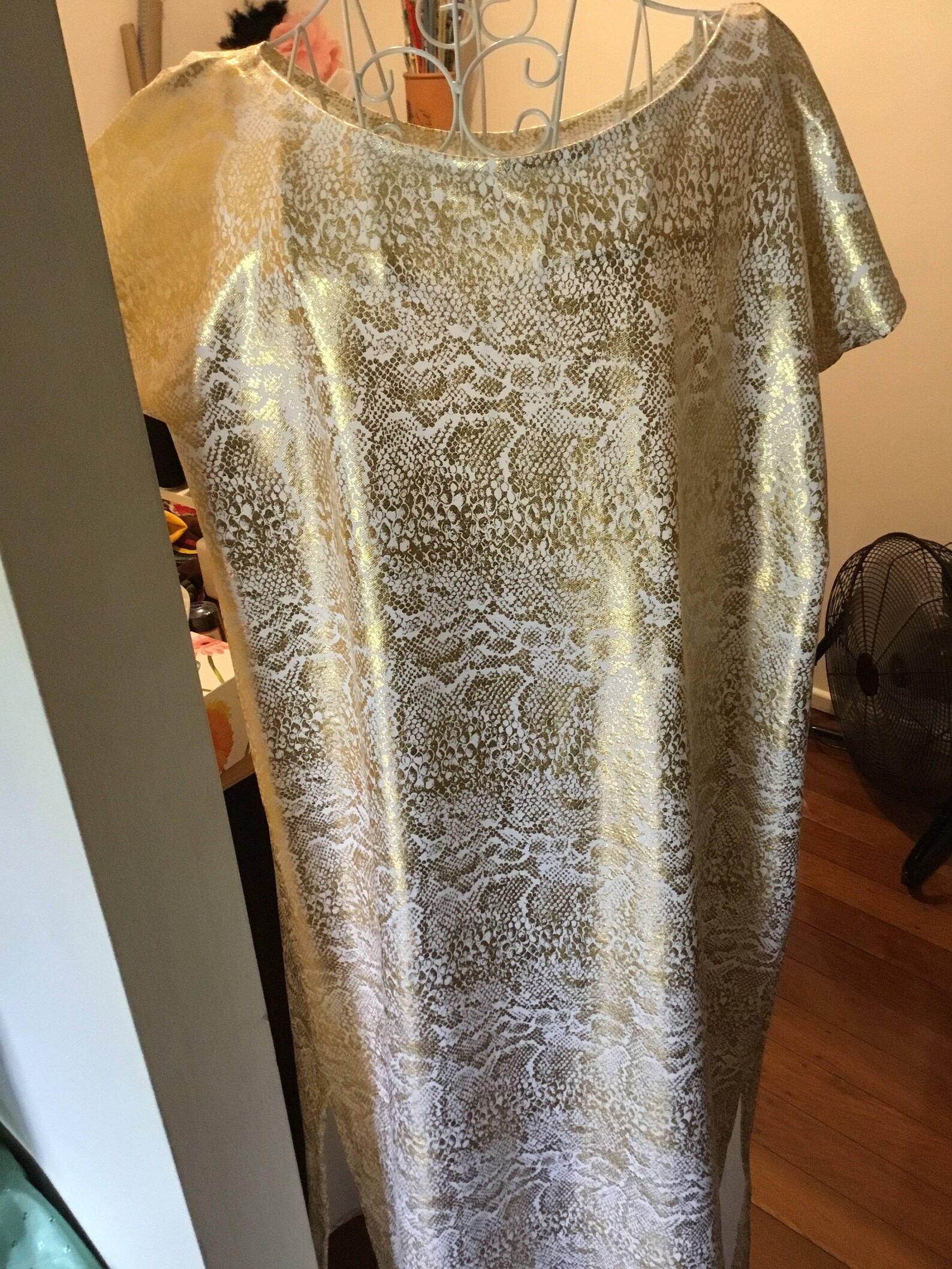 Gold Foil Kaftan Kaftan Caftan Dress Wedding Kaftan Beach Etsy
