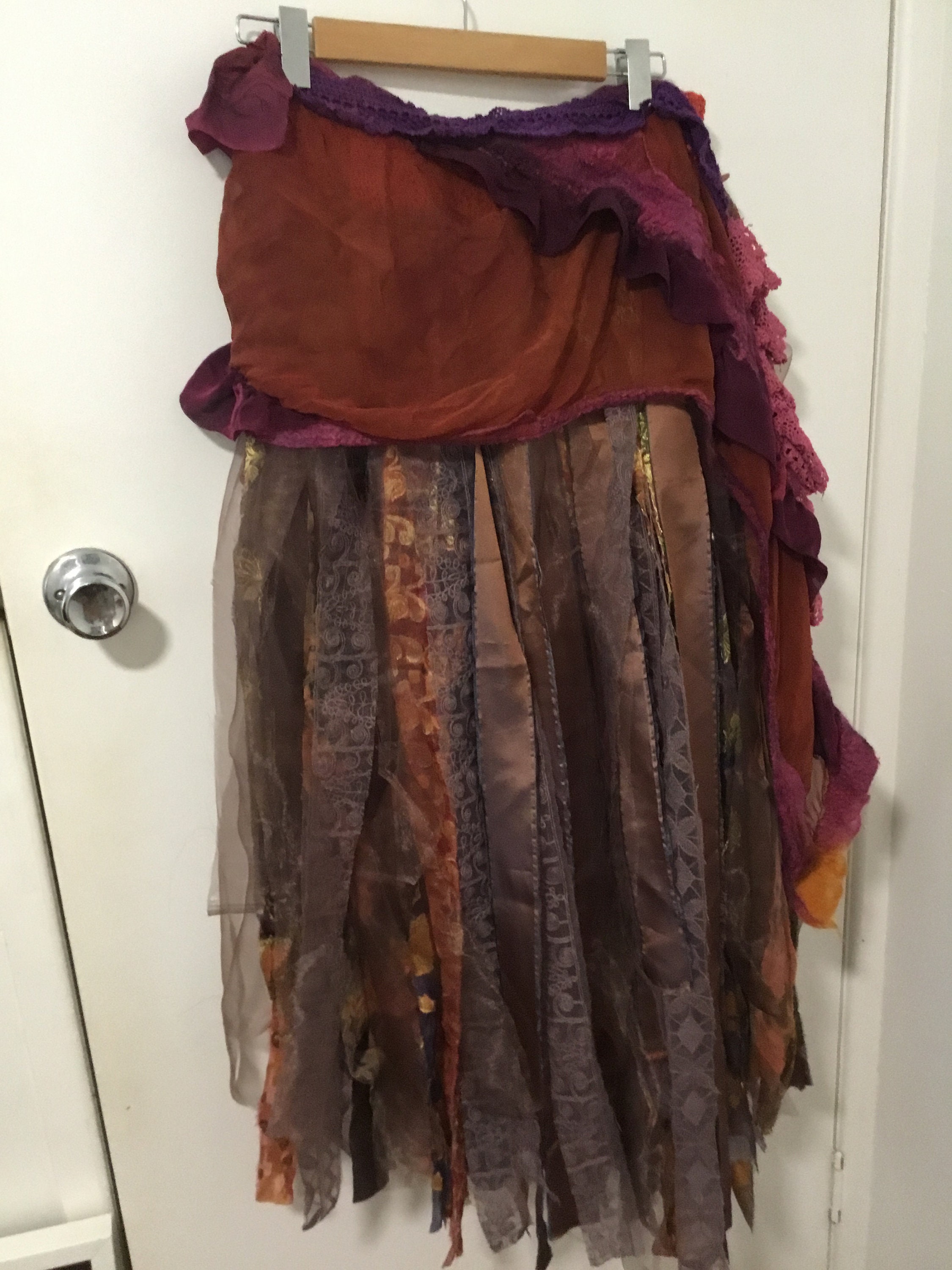 Ona Gypsy Ruffle Skirt  - Rust Orange main image 1