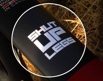 HALT DIE BEINE! Jens Voight Motivational Bike Top Tube oder Vorbau Sticker (001).