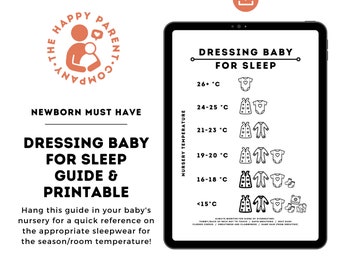 Dressing Baby for Sleep Printable, Baby Sleepwear Guide for