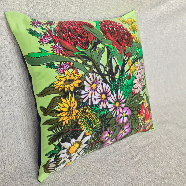 Cushion cover Floral cushion cover Floral decorative pillow Etsy