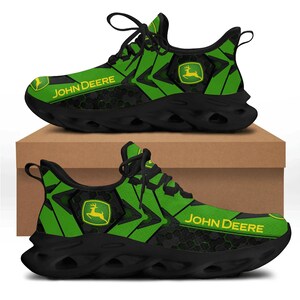 John Deere Running Shoes, Vintage Style, Customize Name And Any Logo