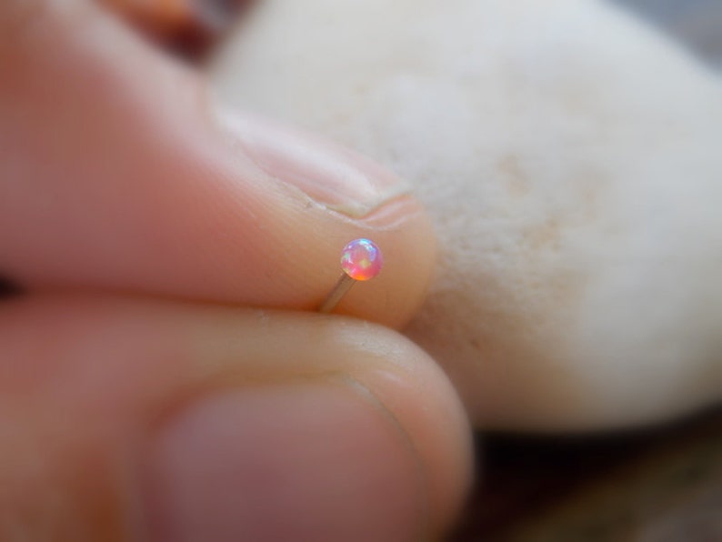 Tiny Nose Stud 14k gold filled nose stud 20 gauge nose Etsy