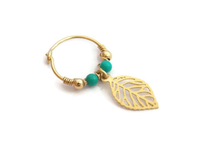 Thin gold helix hoop Clearance