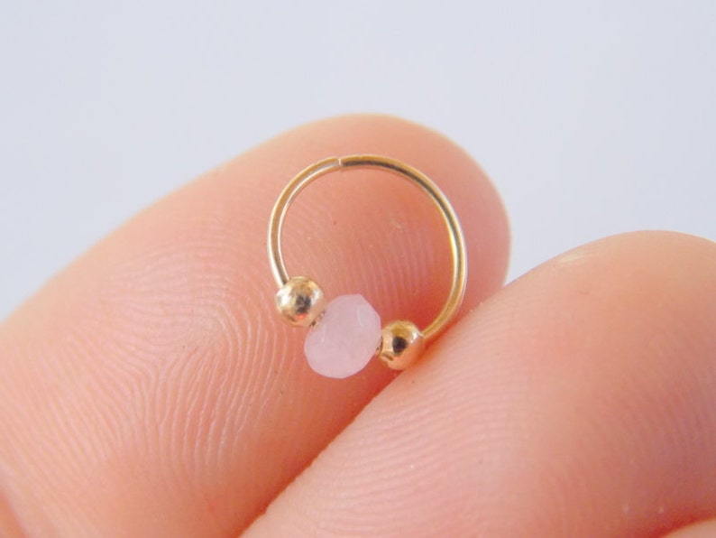 Tiny Hoop Nose Ring cartilag Septum Nose Ring Gold Filled Nose Ring Nose Piercing Ring Nose Ring Helix Hoop Hoop image 3