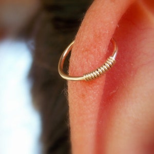 Helix Earring - Septum helix - plain Septum Rings - Ring - Septum Ring - Septum Piercing - Cartilage Hoop -helix hoop helix piercing