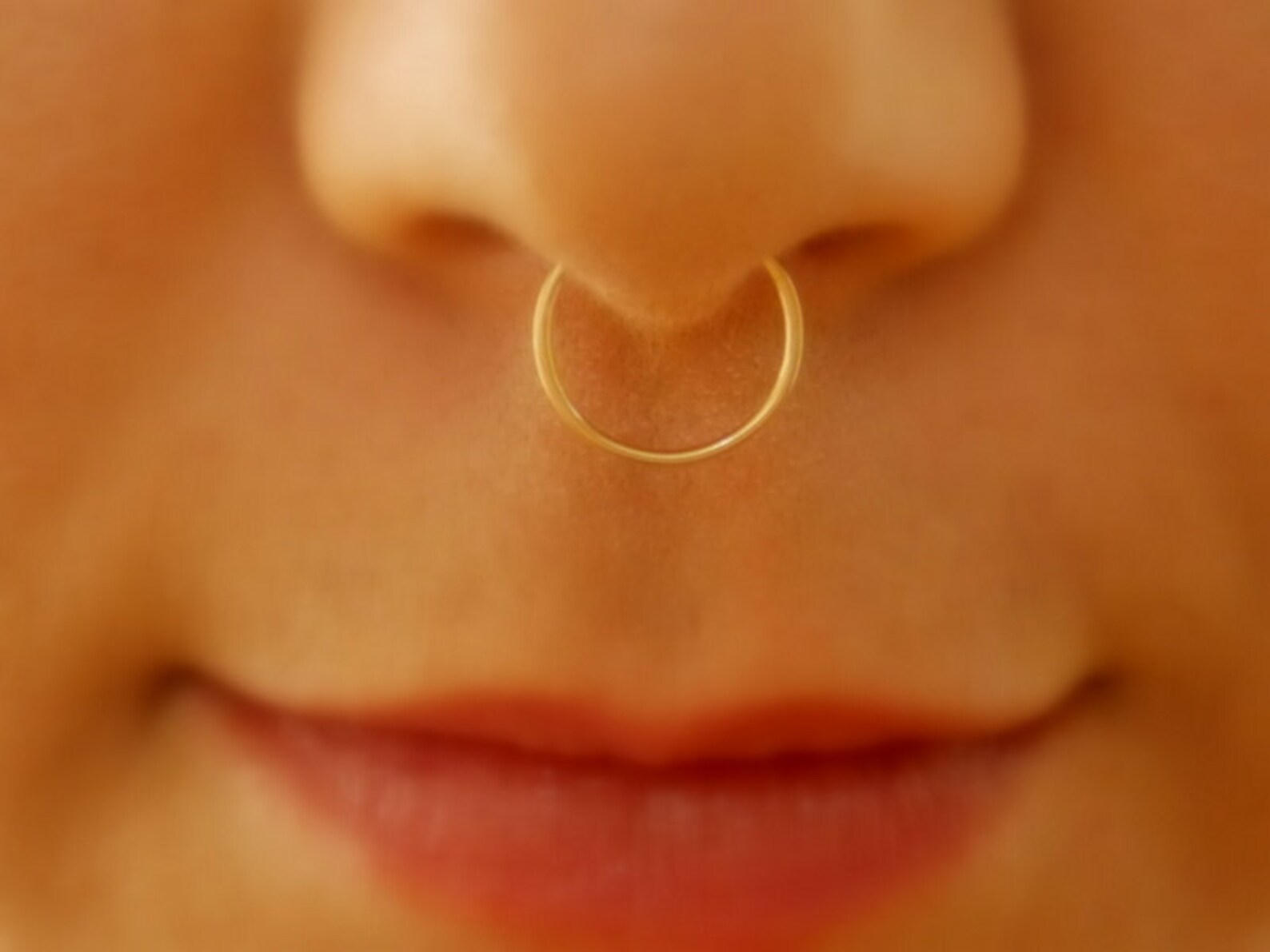 Fake Septum Ring Fake Septum Ring Gold Fake Septum Fake Etsy
