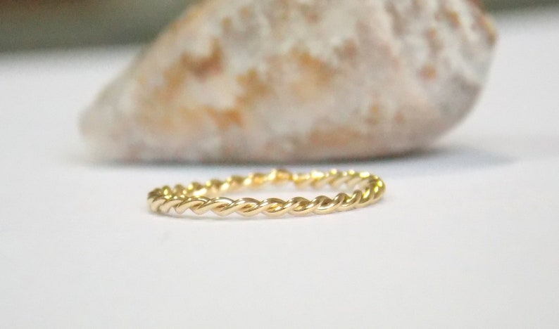 Gold Twisted Nose Ring Septum Piercing,18g 20g 22g Nose Hoop Gifts Nose Twisted Ring conch piercing Handcrafted 14K Gold Filled Septum