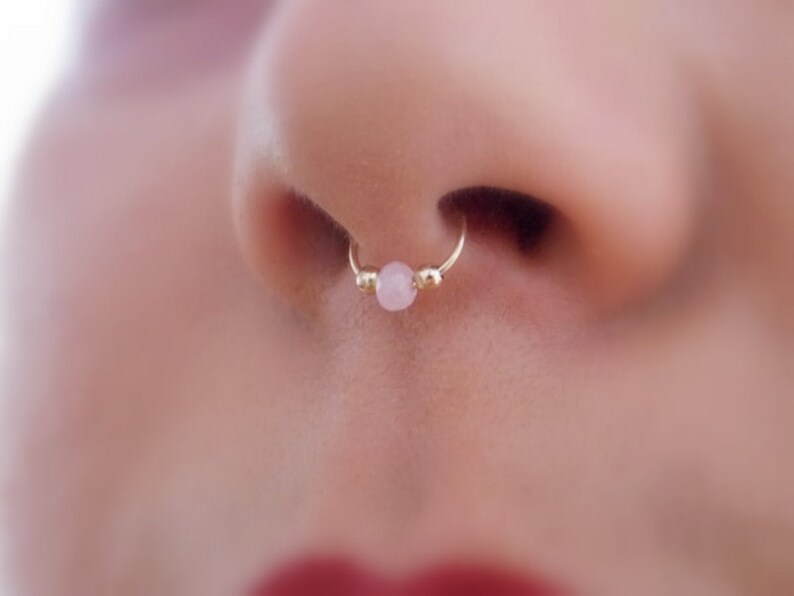 Tiny Hoop Nose Ring cartilag Septum Nose Ring Gold Filled Nose Ring Nose Piercing Ring Nose Ring Helix Hoop Hoop image 2