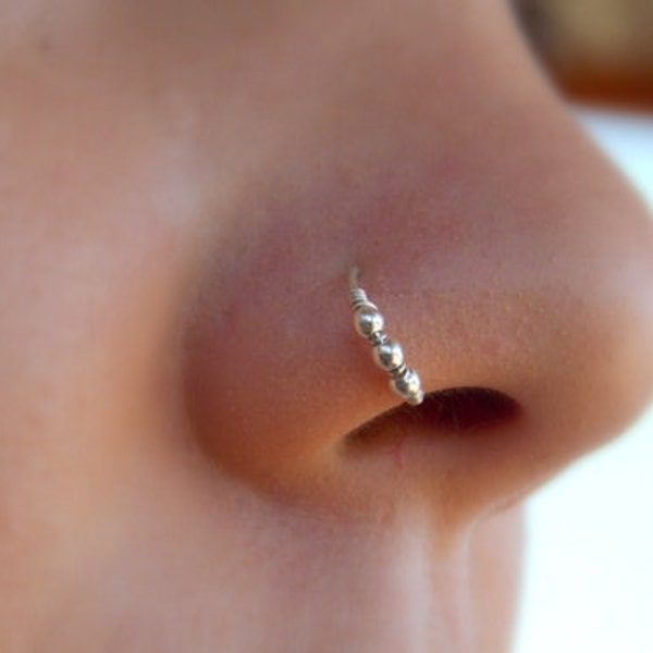 Nose hoop - Gold Filled Nose Ring - Gold Nose Hoop - Silver Nose Jewelry - Nostril Hoop - Nose Piercing - Nose Earring - Nostril Jewelry