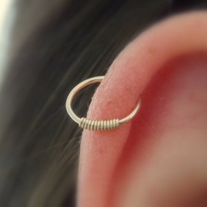 Helix Earring Septum helix plain Septum Rings Ring Septum Ring Septum Piercing Cartilage Hoop helix hoop helix piercing image 4