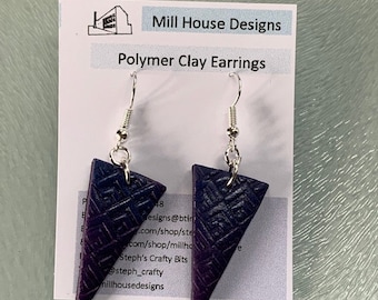 Polymer clay earrings, handmade earrings