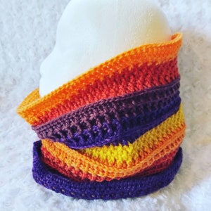 PATTERN/Crochet Cowl Pattern/Crochet Pattern/Sunset Cowl Pattern/Crochet Scarf Pattern/Easy Crochet Cowl Pattern/Cowl Pattern