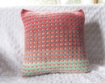 PATTERN/Crochet Pillow Cover Pattern/Crochet Pillow Pattern/Crochet Pattern/Clean Slate Pillow Cover Pattern/14" Crochet Pillow Cover