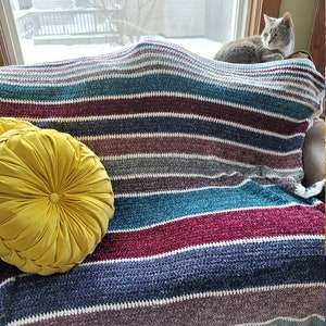 PATTERN/The David Crochet Blanket Pattern/Beginner Crochet Blanket Pattern/Easy Crochet Blanket Pattern/Beginner Crochet Pattern