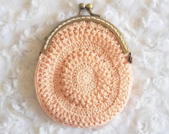PATTERN/Medallion Coin Purse Pattern/Crochet Coin Purse Pattern/Crochet Change Purse Pattern/Crochet Wallet Pattern/Coin Purse Pattern
