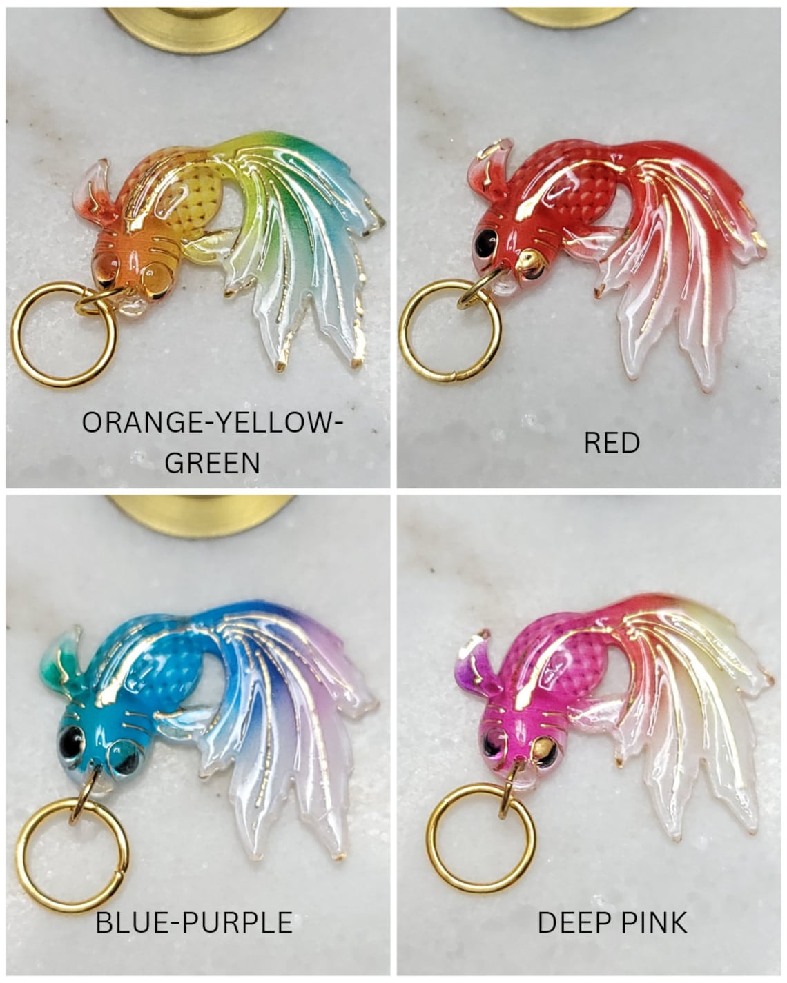 STITCH Markers/koi Pond Stitch Markers/colorful Fish Stitch Etsy