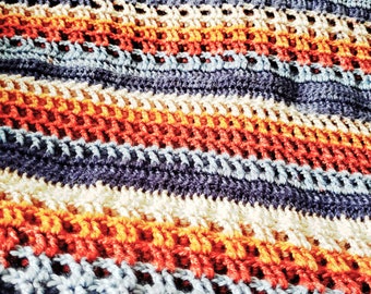 PATTERN/Crochet Afghan Pattern/Crochet Pattern/Tire Tracks Variations Afghan Pattern/Easy Crochet/Afghan Pattern/Crochet Blanket
