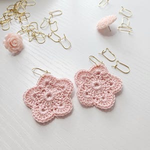 PATTERN/Marilyn Earrings Crochet Pattern/Easy Crochet Pattern/Crochet Thread Earring Pattern/Floral Crochet Accessories/Quick Fast Crochet