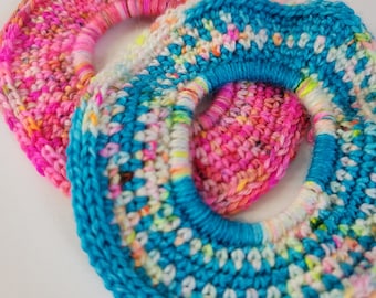 PATTERN/Tejido Crochet Hair Tie Pattern/Crochet Scrunchie Pattern/Crochet Hair Band Pattern/Sock Yarn Hair Tie Pattern/Easy Hair Tie Pattern