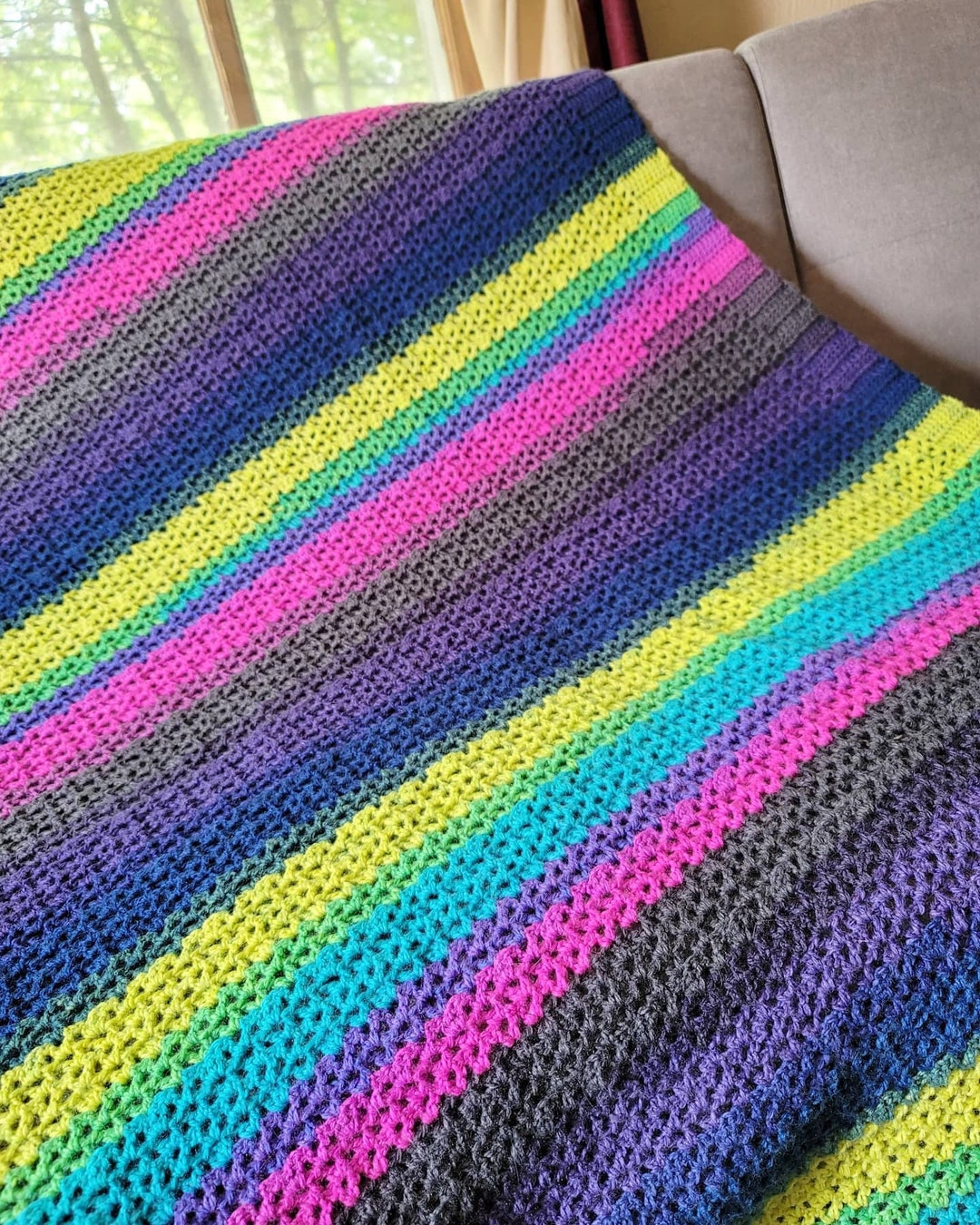 Pattern/crochet Afghan Pattern/easy Crochet Afghan Etsy
