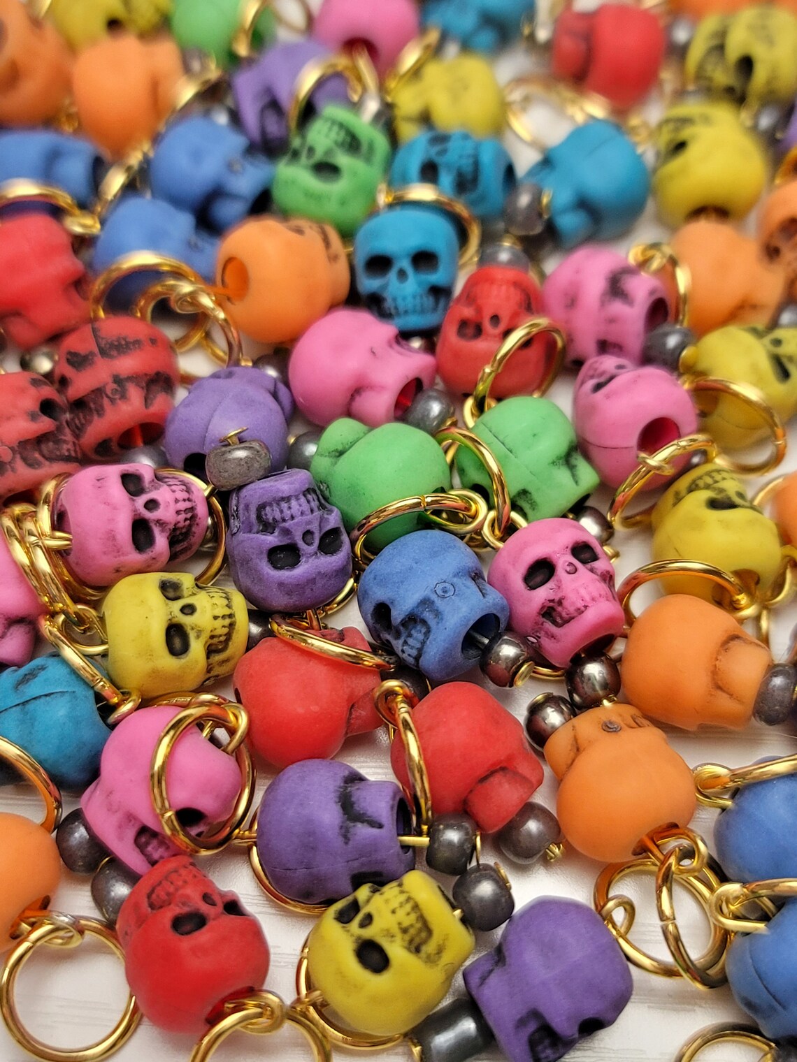 STITCH Markers/rainbow Skull Stitch Markers/make Your Own Set Etsy