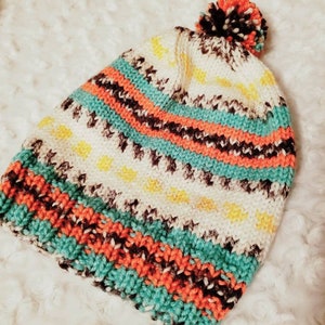 PATTERN/Knit Beanie Pattern/Knit Beanie/Beanie Pattern/Knit Pattern/Knit Hat Pattern/Knit Hat/Easy Knit Pattern/Easiest Knit Beanie Pattern