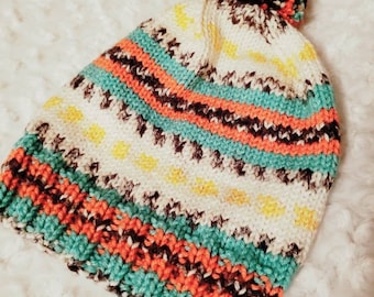 PATTERN/Knit Beanie Pattern/Knit Beanie/Beanie Pattern/Knit Pattern/Knit Hat Pattern/Knit Hat/Easy Knit Pattern/Easiest Knit Beanie Pattern