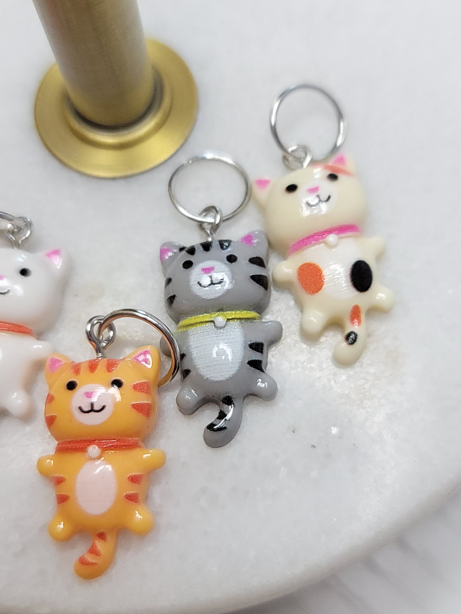 STITCH Markers/kitty Jam Stitch Markers/cat Stitch Etsy