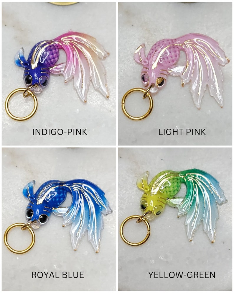 STITCH Markers/koi Pond Stitch Markers/colorful Fish Stitch Etsy