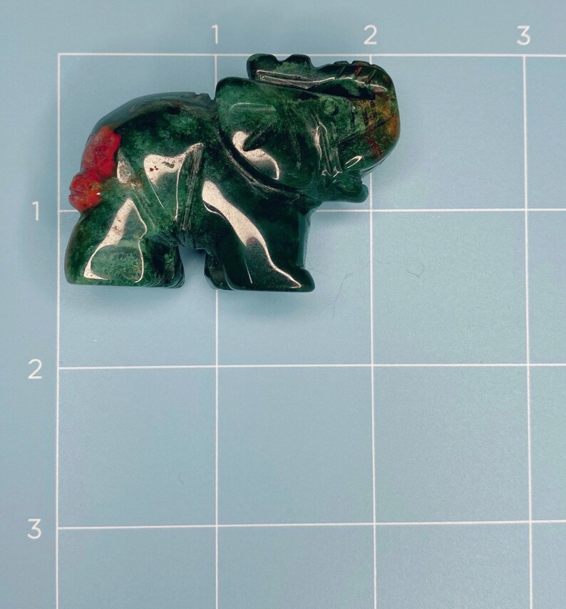 Ocean Jasper Elephant Carving
