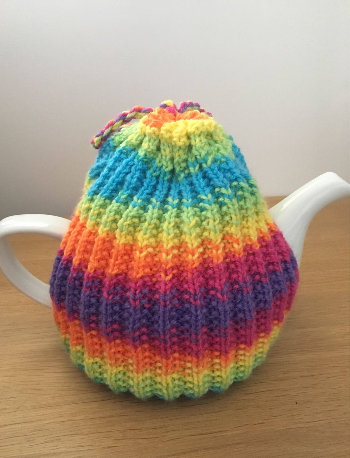 Bright Tea Cosy Rainbow Teapot Cover Jazzy Tea Cozy Tea Etsy UK