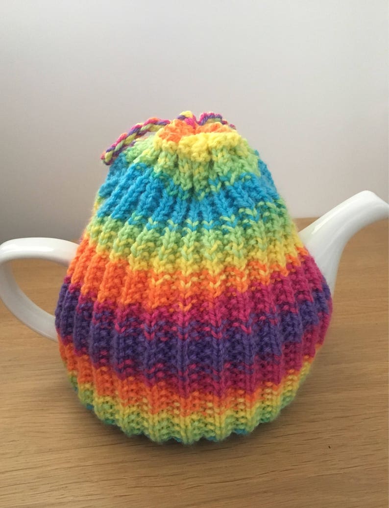 Bright Tea Cosy Rainbow Teapot Cover Jazzy Tea Cozy Tea Etsy UK
