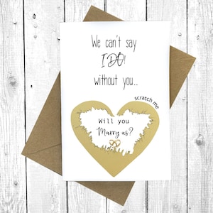 Serez-vous notre officiant, Allez-vous nous marier carte, Scratch off card, cadeau officiant, carte d'arbitrage de mariage, carte de proposition d'officiant