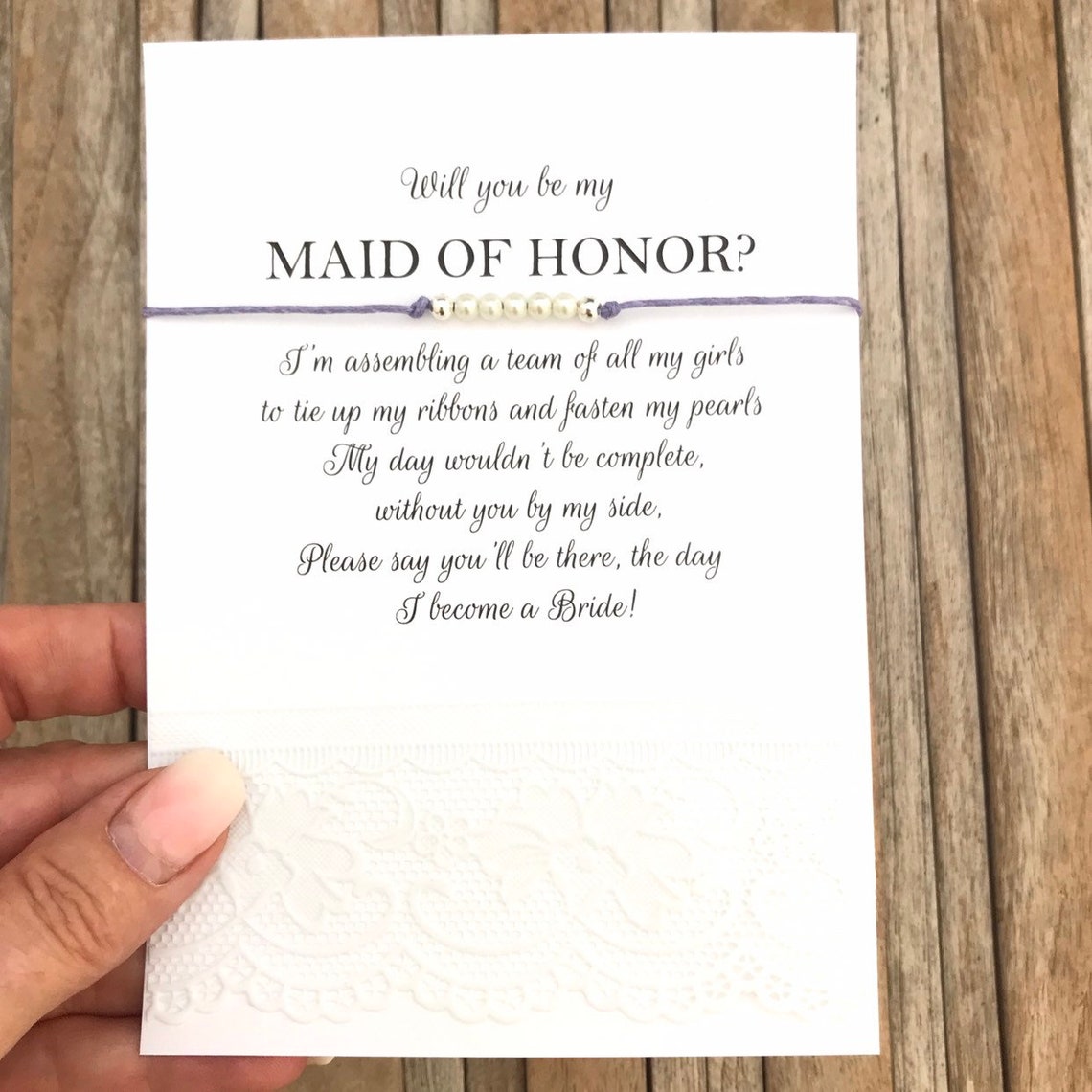 Maid of honor proposal Be my bridesmaid Maid of honor Etsy