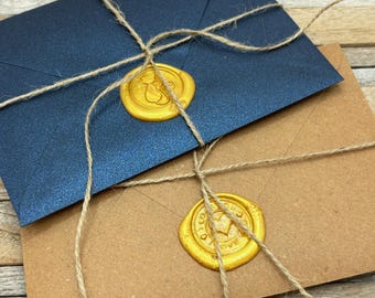 Wax sealed Envelope set Letter Set with Lacquer Seal Romantic Retro Invitation Letter Love Letter Wedding Invitation