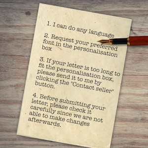 Carta de amor personalizada con poema, sellada con cera e impresa en papel pergamino. Regalo ideal para el Día de San Valentín, aniversario o como regalo de votos matrimoniales. imagen 11