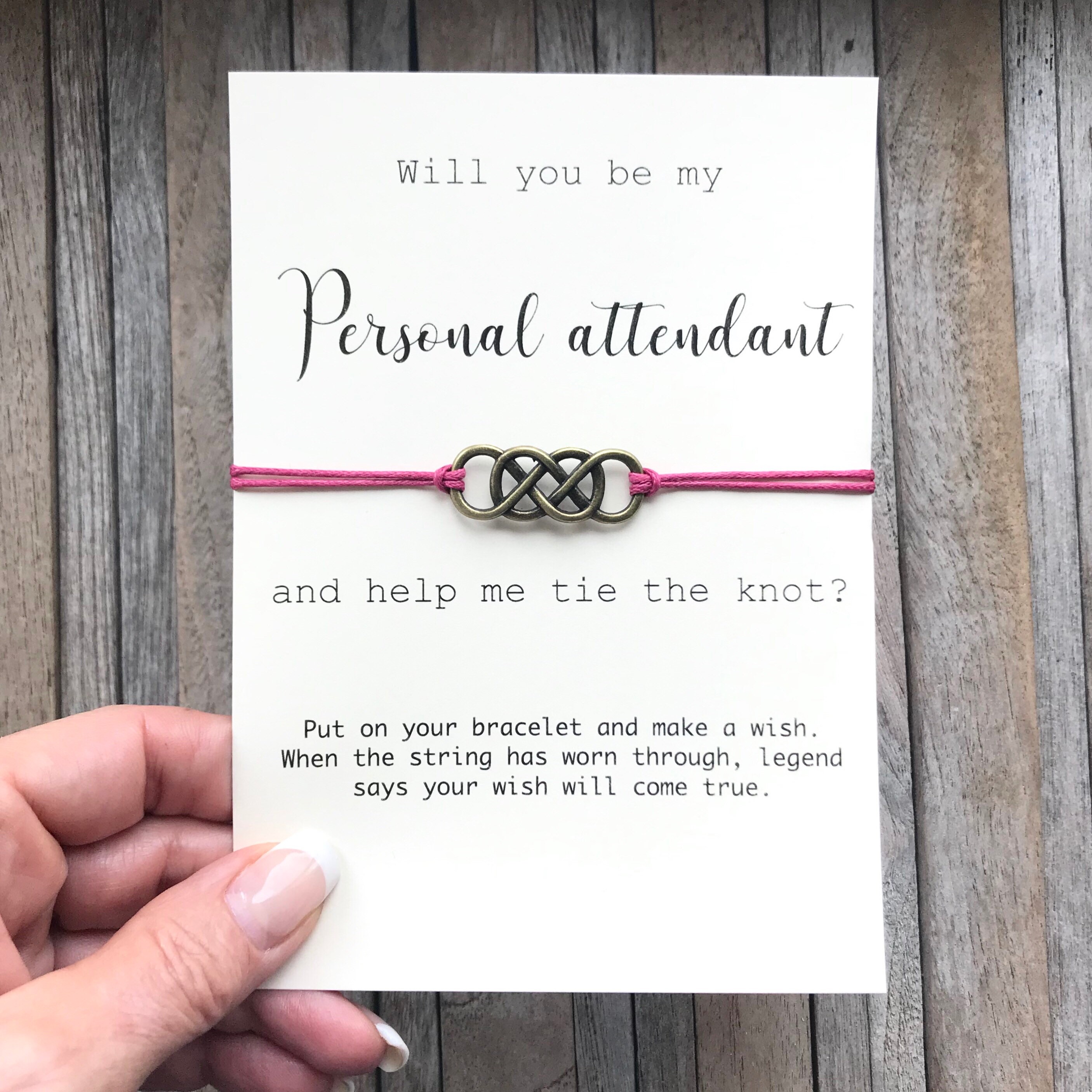Personal attendant Wedding attendant gift Will you be my Etsy