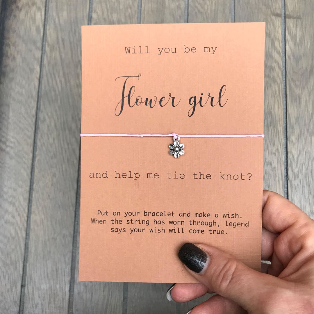 Be My Flower Girl, Flower Girl Card, Flower Girl Invitation, Flower Girl Proposal, Asking Flower