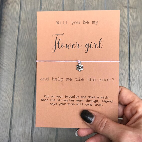 Be My Flower Girl Flower Girl Card Flower Girl Invitation | Etsy