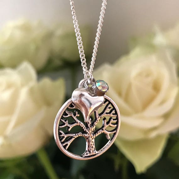 mother of the groom family tree necklace