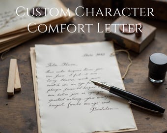 Lettera di conforto personalizzata, ventaglio personalizzato sigillato con cera, lettera incoraggiante, ricordo unico