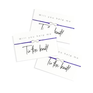 Wil je me helpen de knoop gunsten, Bruidsmeisje Wens Armbanden, Bride Tribe geschenken, Bachelorette Party Gunsten, Wedding Party, Team Bride