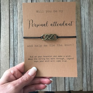 Personal attendant, Wedding attendant gift, Will you be my personal attendant, Be my attendant, Attendant proposal, Honor attendant, SB42