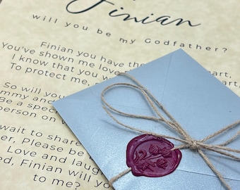 Will You Be My Godfather / Godmother? Handwritten font Proposal Letter – Personalized Keepsake