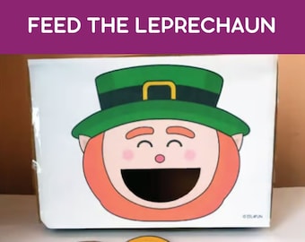 Feed the Leprechaun Game for Phonics Math Sight Words St. Patrick's Day Activity Math Centers Homeschool Activity Printable