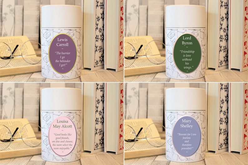 Literary Teas in Gift Eco Tubes  Selection of 24 Literary image 9